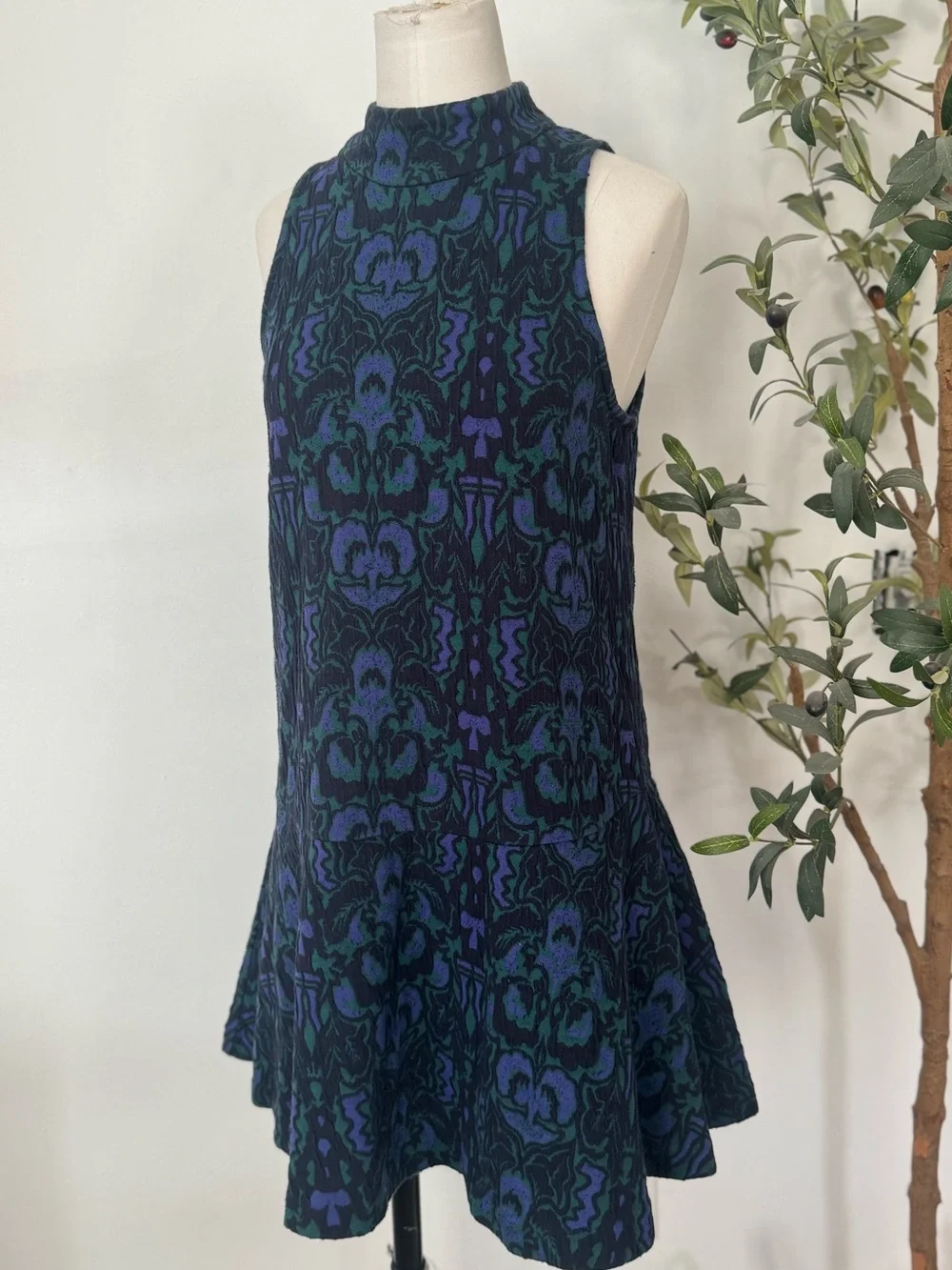 FREE PEOPLE - 'Amelia'  Womens Knit Drop Waist Shift Dress  Small - Picture 3 of 5
